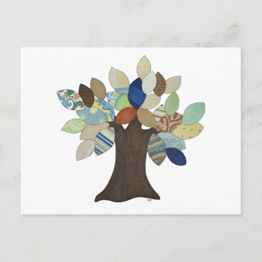 Silver Tree-Briefkaart Briefkaart (Voorkant)