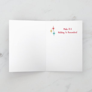 Silver Tree Christmas Kaart