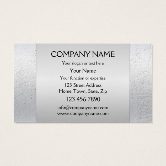 Silver Tree-Feestdagen Dank u Visitekaartje (Achterkant)