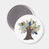 Silver Tree Magnet (Voorkant / Achterkant)
