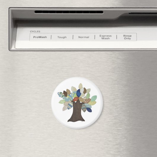 Silver Tree Magnet (Insitu (Vaatwasser))