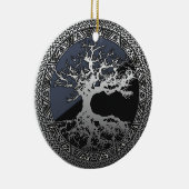 Silver Tree of Life Keramisch Ornament (Rechts)