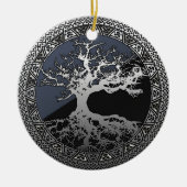 Silver Tree of Life Keramisch Ornament (Voorkant)