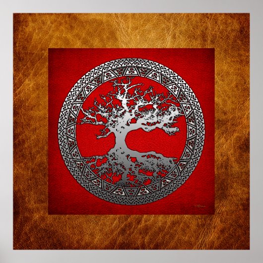 Silver Tree of Life Poster (Voorkant)