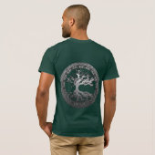 Silver Tree of Life T-shirt (Achterkant volledig)