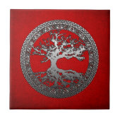 Silver Tree of Life Tegeltje (Voorkant)