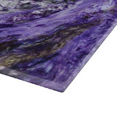 Silver Tree of Life Yggdrasil op Amethyst Geode Snijplank (Hoek)