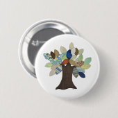 Silver Tree Pinback-Button Ronde Button 5,7 Cm (Voorkant /achterkant)