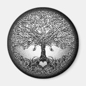 Silver Tree with Heart Magneet (Voorkant)