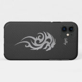 Silver Tribal Dragon Tattoo iPhone 5 Hoesje (Achterkant (horizontaal))