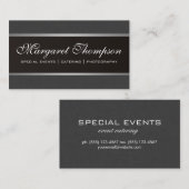 Silver Trim Classic Design Visitekaartje (Voorkant / Achterkant)