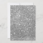 Silver Triplets Boy and Girl Baptism Invitation Kaart (Achterkant)