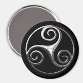 Silver Triskelion Magneet (Voorkant / Achterkant)
