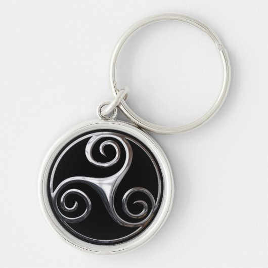 Silver Triskelion Sleutelhanger (Voorkant)