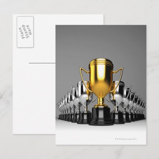 Silver Trophys 3 Briefkaart (Voorkant / Achterkant)