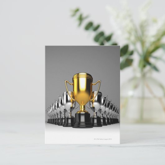 Silver Trophys 3 Briefkaart (Staand voorkant)