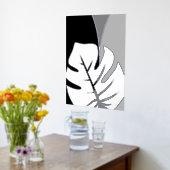 Silver Tropicana folie prints (Laag (Keuken))