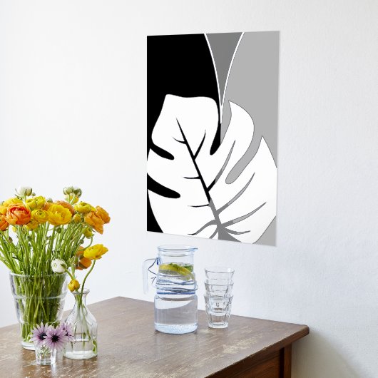 Silver Tropicana folie prints (Laag (Keuken))