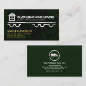 Silver Truck Home Logistic Mover Visitekaartje (Voorkant / Achterkant)
