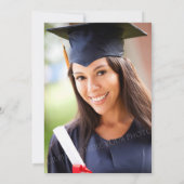 Silver Turquoise Confetti Graduation Party 2022 Kaart (Achterkant)