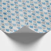 Silver Turquoise Pearl Glitter Mermaid Cadeaupapier (Hoek)