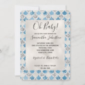 Silver Turquoise Pearl Glitter Mermaid Kaart (Voorkant)