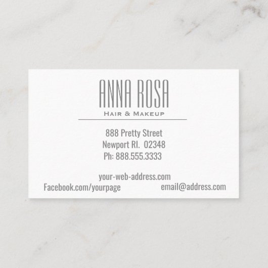 *~* Silver Turquoise Waterverf Geometric Girly Visitekaartje (Achterkant)