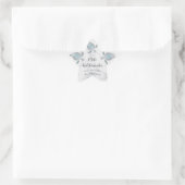 Silver Turtle Marble | Mele Kalikimaka |Kerstmis Ster Sticker (Tas)