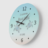 Silver Turtles Beach House Familienaam Coastal Grote Klok (Hoek)