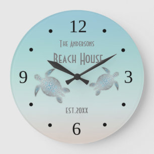 Silver Turtles Beach House Numbers Grote Klok