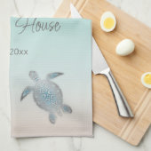 Silver Turtles Beach House Theedoek (Quarter Fold)