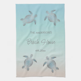 Silver Turtles Beach House Theedoek