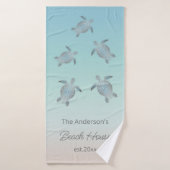 Silver Turtles Beach Style Badhanddoek (Badhanddoek)