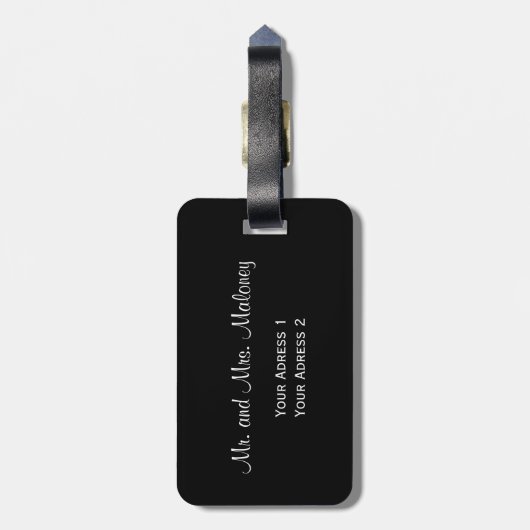 Silver Turtles Beach Style Bagagelabel (Achterkant verticaal)