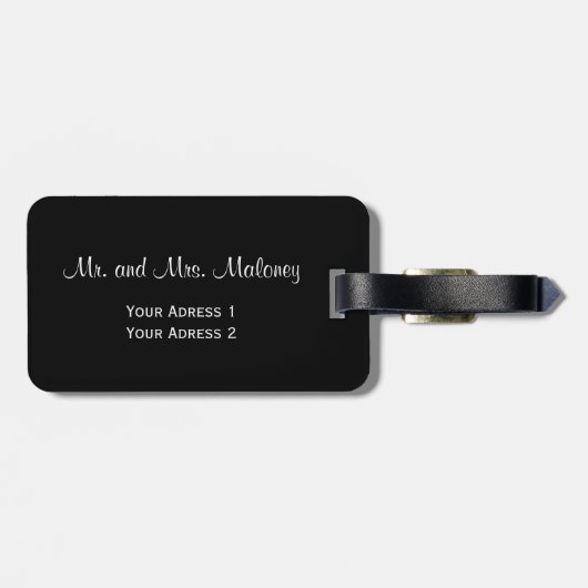 Silver Turtles Beach Style Bagagelabel (Achterkant horizontaal)