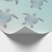 Silver Turtles Beach Style Cadeaupapier (Hoek)