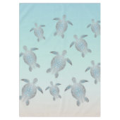 Silver Turtles Beach Style Coastal Tafelkleed (Voorkant)