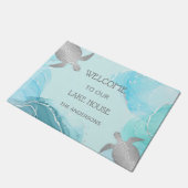 Silver Turtles Beach Style Deurmat (Schuin)