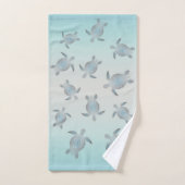 Silver Turtles Beach Style Maritime Coasta Bad Handdoek (Handdoek)