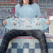 Silver Turtles Beach Style Monogram Coasta Persoonlijk Skateboard