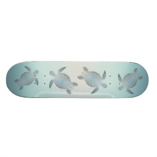 Silver Turtles Beach Style Persoonlijk Skateboard