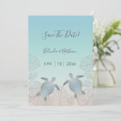Silver Turtles Beach Style sparen de Kaart Datum (Staand voorkant)