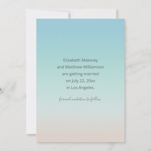 Silver Turtles Beach Style sparen de Kaart Datum (Achterkant)