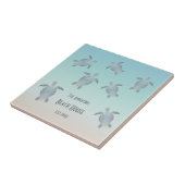 Silver Turtles Beach Style Tegeltje (Zijkant)