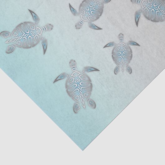 Silver Turtles Beach Style Tissuepapier (Detail)