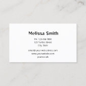 Silver Turtles Beach Style Visitekaartje (Achterkant)