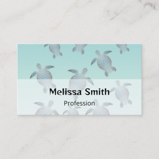 Silver Turtles Beach Style Visitekaartje (Voorkant)