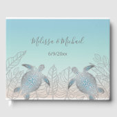 Silver Turtles Beachstyle Seaside Wedding Gastenboek (Voorkant)