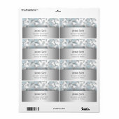 Silver Turtles Pattern Etiket (Full Sheet)