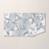 Silver Turtles Pattern Nautical Bad Handdoek (Handdoek)